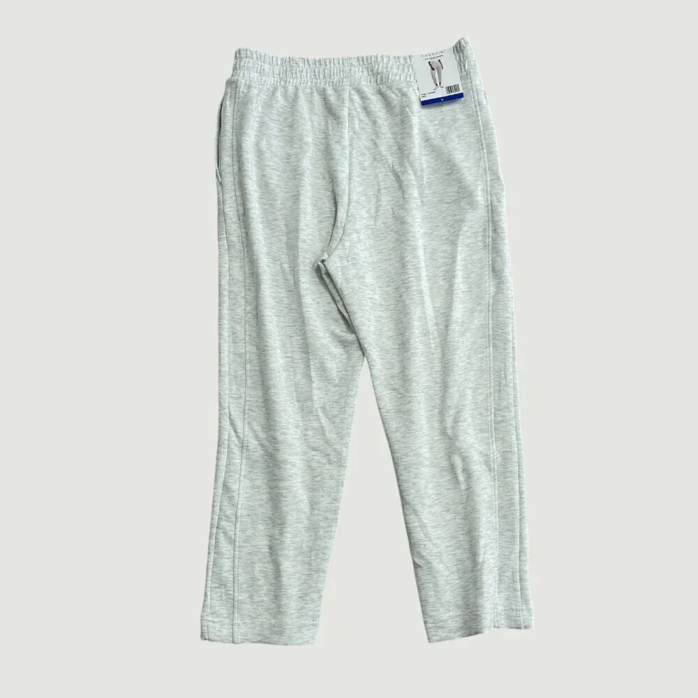 Danskin Women's L Luxe Retro Jogger Pants Grey  N0408